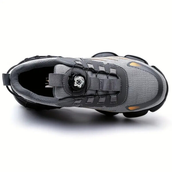 Breathable Safety Work Shoes - Steel Toe, Puncture Resistant, Non-Slip Durable Athletic Shoes for Industrial and Casual Wear, Black and Grey with Reflective Stripes (Can Be Worn by Both Men and Women)%022101 (Copy) - Image 11