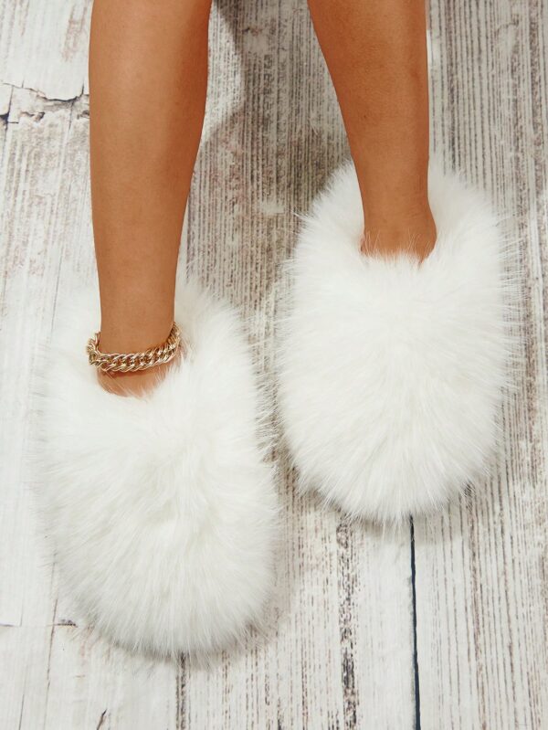 Women Slippers, Plush Lined Indoor Anti-Slip House Slippers For Warm And Quiet Life, Plus Size, Fluffy Slides For Outdoor Fashion%010402 - Image 3