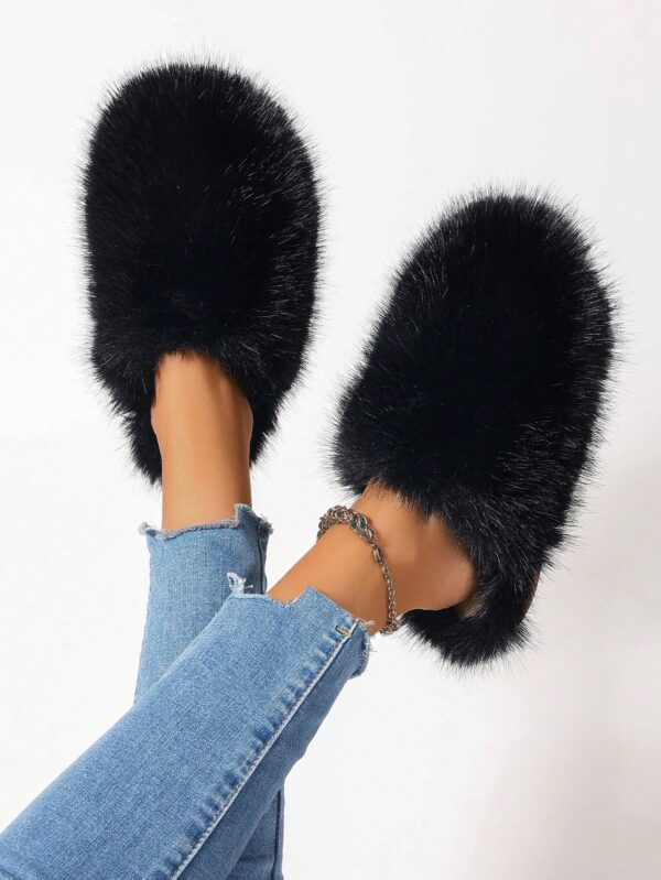 Women Slippers, Plush Lined Indoor Anti-Slip House Slippers For Warm And Quiet Life, Plus Size, Fluffy Slides For Outdoor Fashion%010402 - Image 13