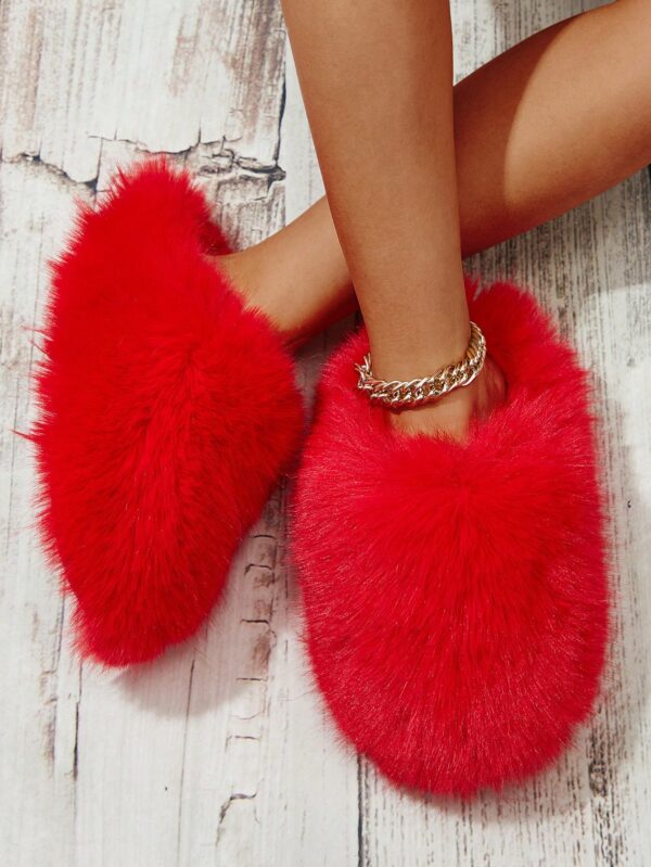 Women Slippers, Plush Lined Indoor Anti-Slip House Slippers For Warm And Quiet Life, Plus Size, Fluffy Slides For Outdoor Fashion%010402 - Image 18