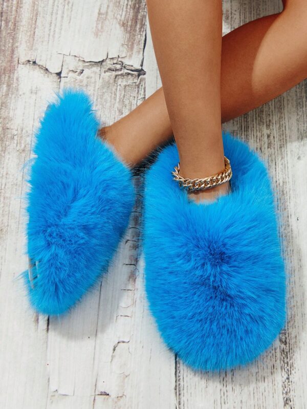 Women Slippers, Plush Lined Indoor Anti-Slip House Slippers For Warm And Quiet Life, Plus Size, Fluffy Slides For Outdoor Fashion%010402 - Image 23