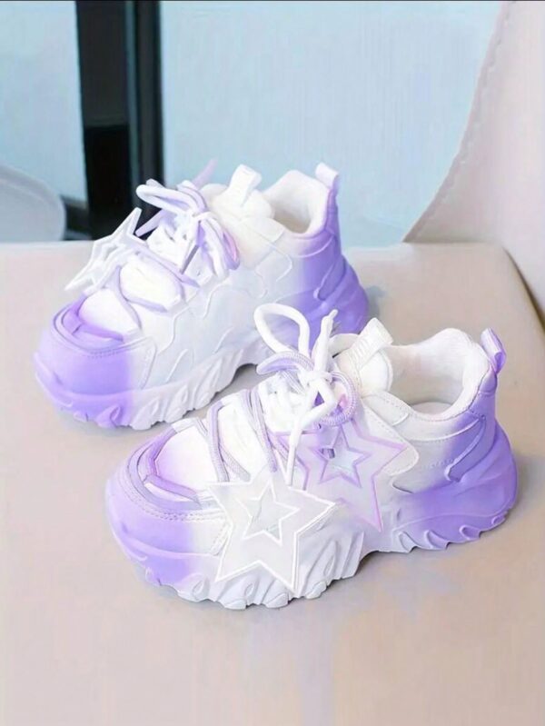 Cute men and women in the fashion star pattern low -level sports shoes, durable and super slippery, all seasons(Not adult size shoes)%010305 - Image 3