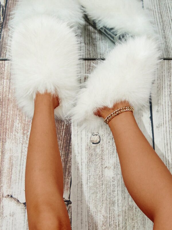 Women Slippers, Plush Lined Indoor Anti-Slip House Slippers For Warm And Quiet Life, Plus Size, Fluffy Slides For Outdoor Fashion%010402 - Image 4