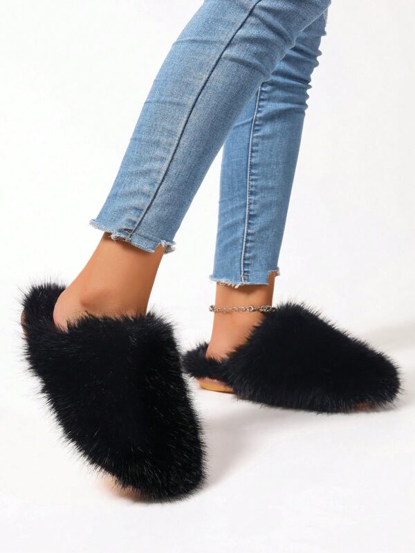 Women Slippers, Plush Lined Indoor Anti-Slip House Slippers For Warm And Quiet Life, Plus Size, Fluffy Slides For Outdoor Fashion%010402 - Image 14