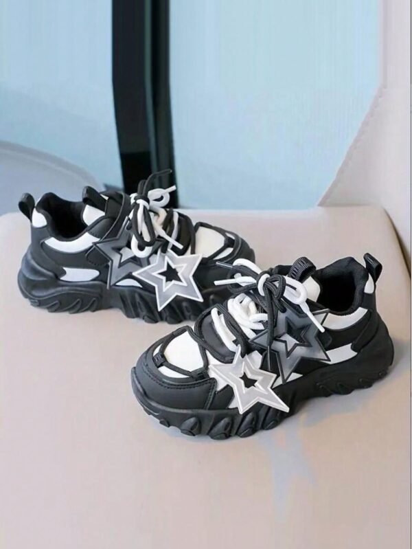 Cute men and women in the fashion star pattern low -level sports shoes, durable and super slippery, all seasons(Not adult size shoes)%010305 - Image 7
