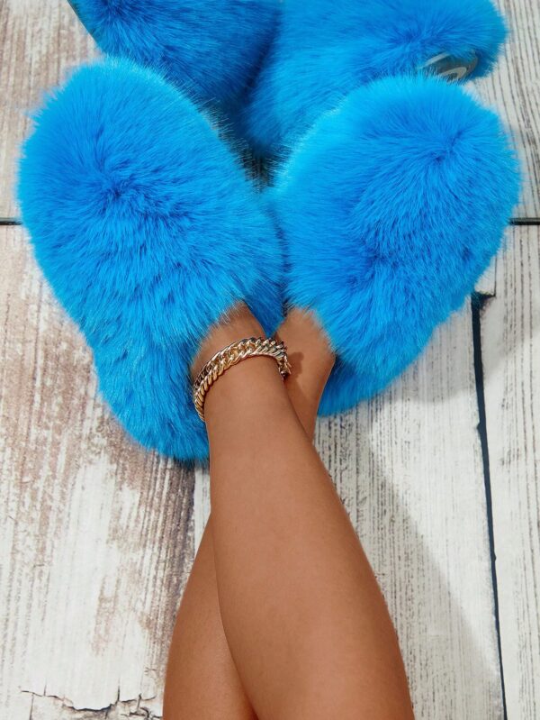Women Slippers, Plush Lined Indoor Anti-Slip House Slippers For Warm And Quiet Life, Plus Size, Fluffy Slides For Outdoor Fashion%010402 - Image 25
