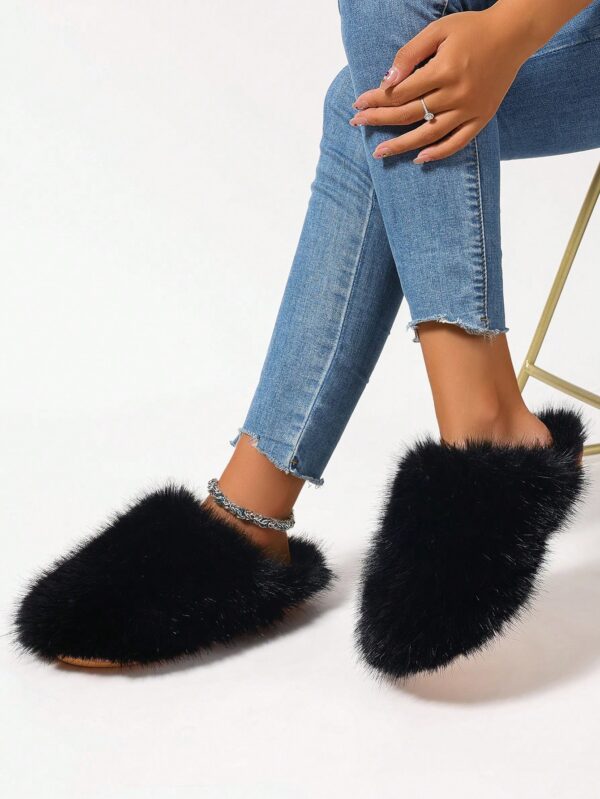Women Slippers, Plush Lined Indoor Anti-Slip House Slippers For Warm And Quiet Life, Plus Size, Fluffy Slides For Outdoor Fashion%010402 - Image 16