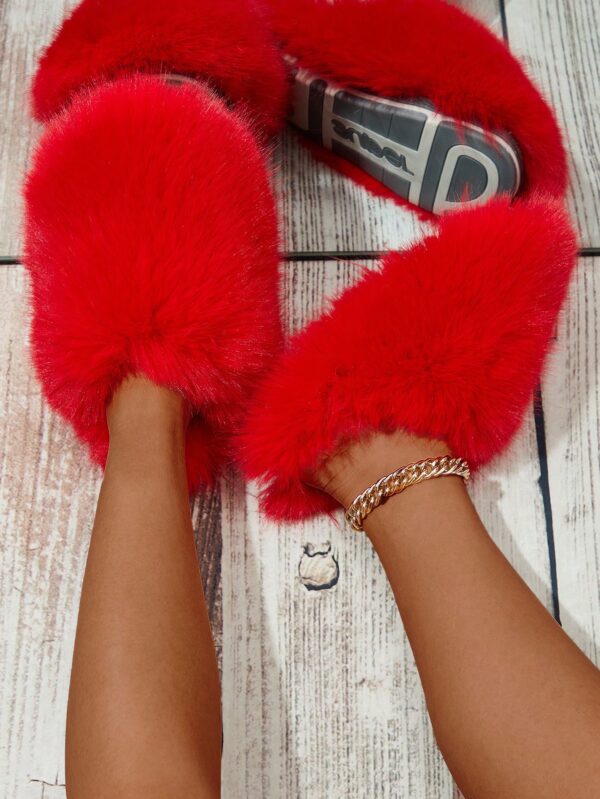 Women Slippers, Plush Lined Indoor Anti-Slip House Slippers For Warm And Quiet Life, Plus Size, Fluffy Slides For Outdoor Fashion%010402 - Image 21