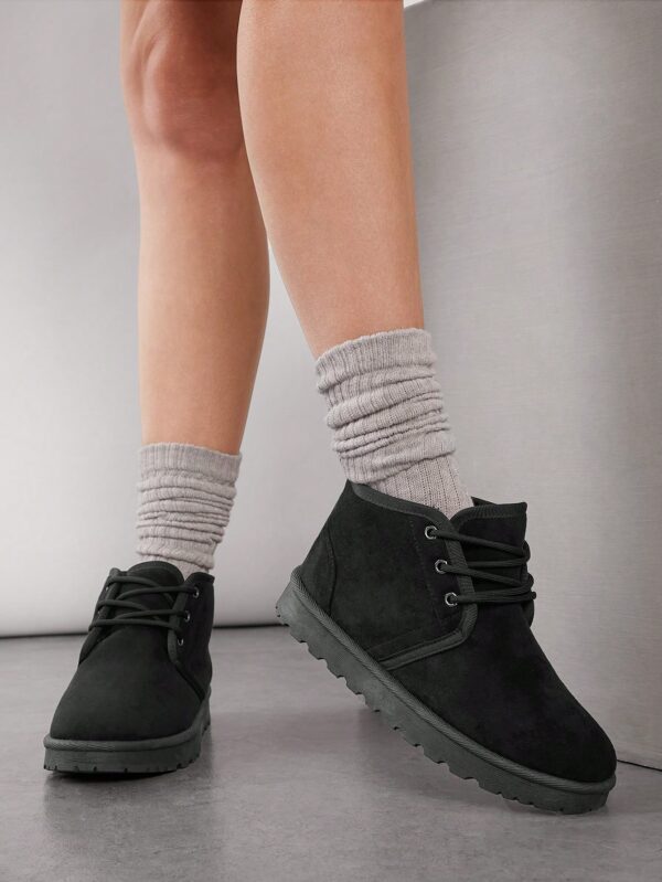 Women's Comfortable Chelsea Combat Boots For Daily Wear Halloween Christmas Fall Winter Christmas Fall Winter New Year Holiday%010303 - Image 11