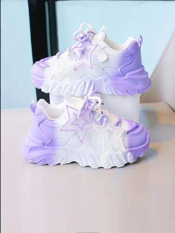 Cute men and women in the fashion star pattern low -level sports shoes, durable and super slippery, all seasons(Not adult size shoes)%010305 - Image 7